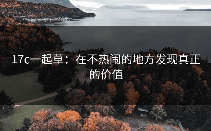 17c一起草:在不热闹的地方发现真正的价值 17c一起草:在不热闹的地方发现真正的价值